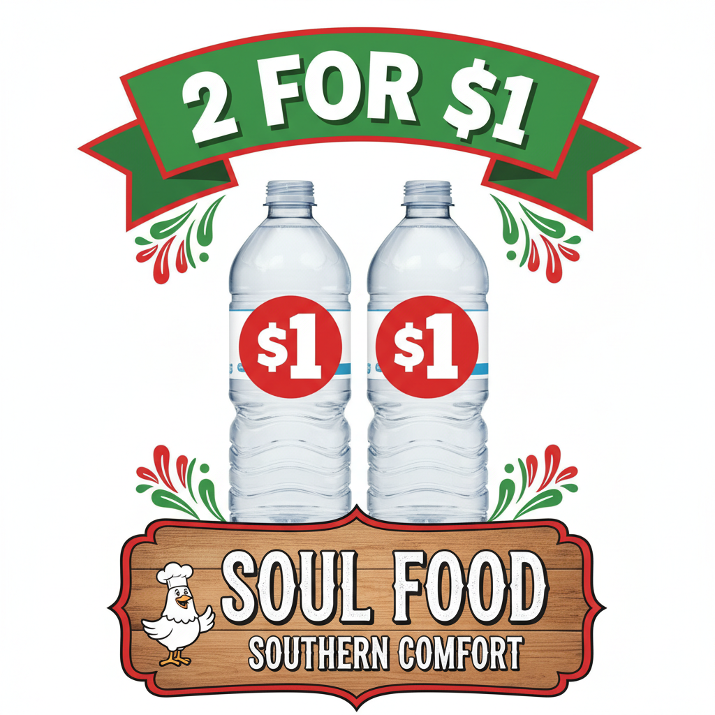 2/$1 Water
