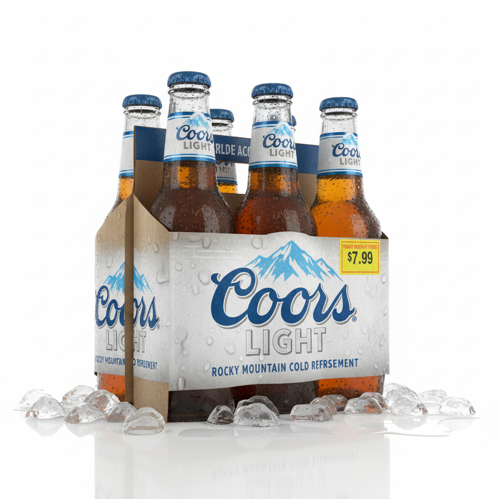 Coors Lite Botlles 6 Pack