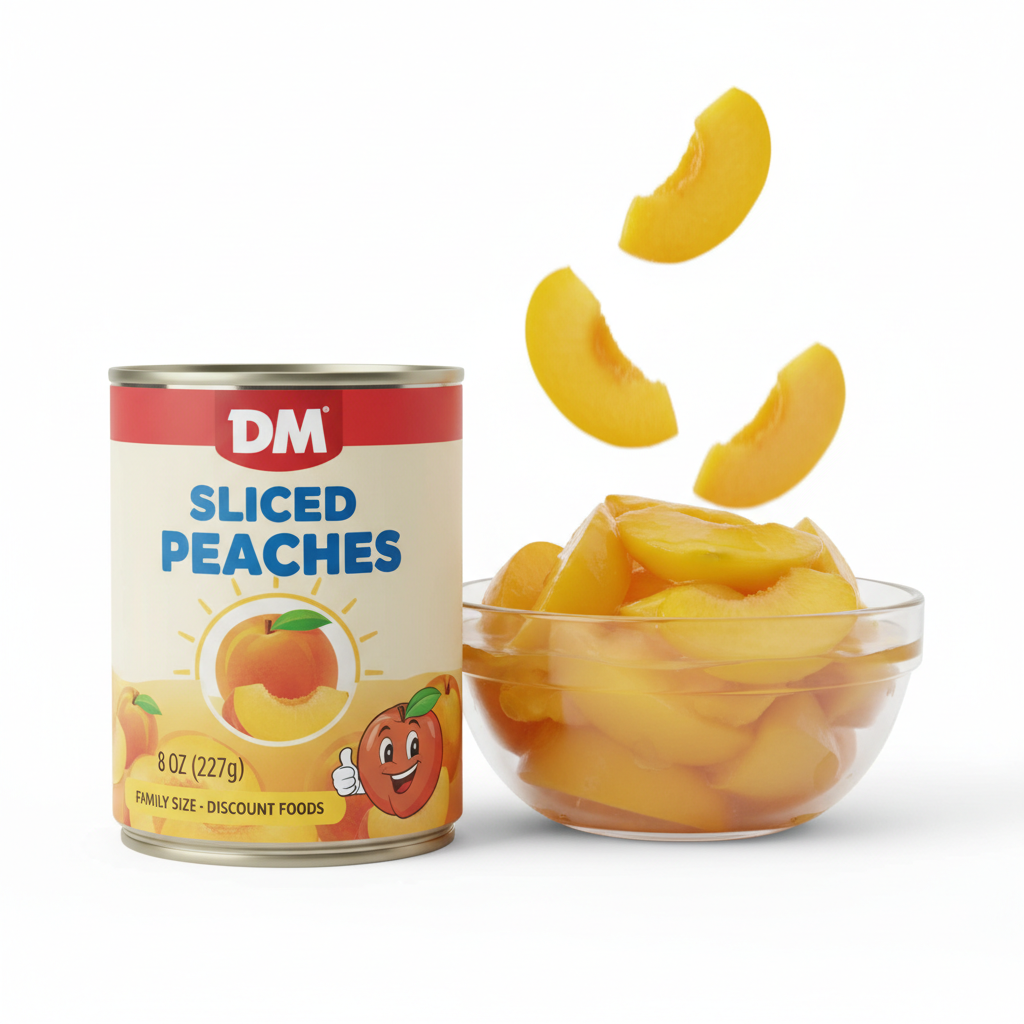 Dm Sliced Peaches 8oz