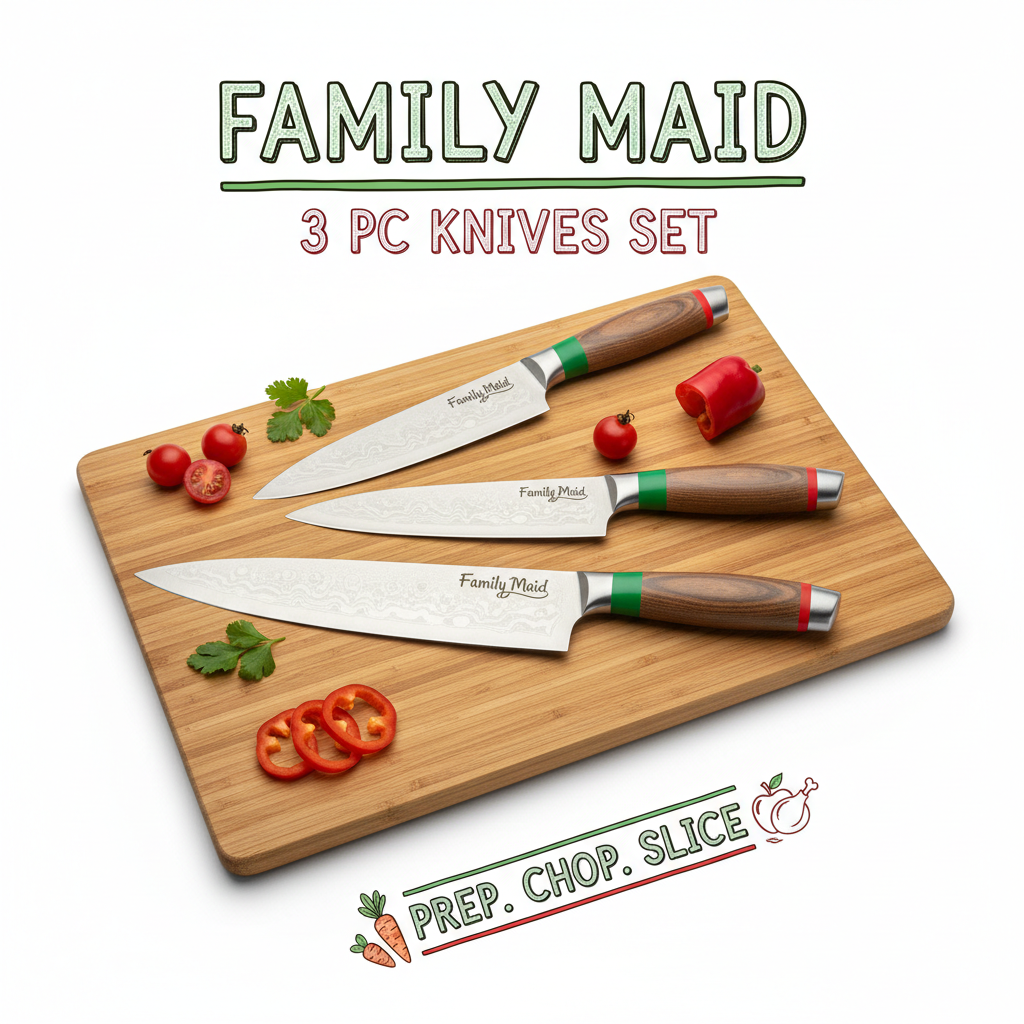 Family Maid 3 Pc Knives
