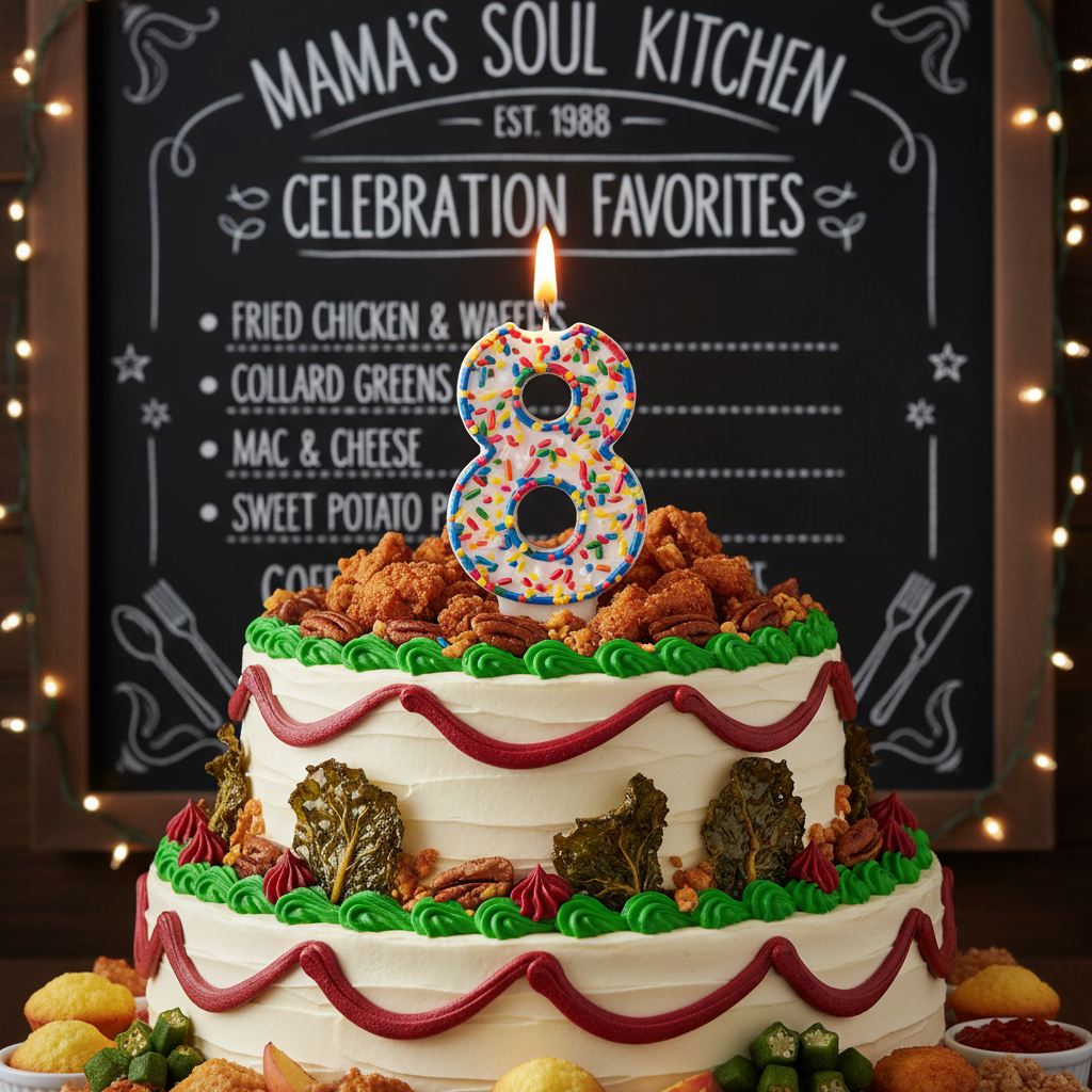 Family Maid B Day Candle 8