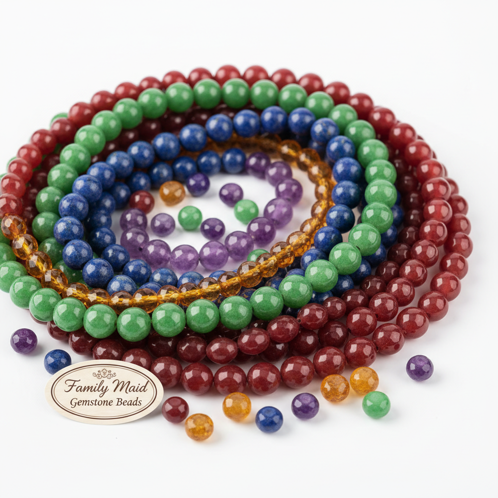 Family Maid Gemstone Beads