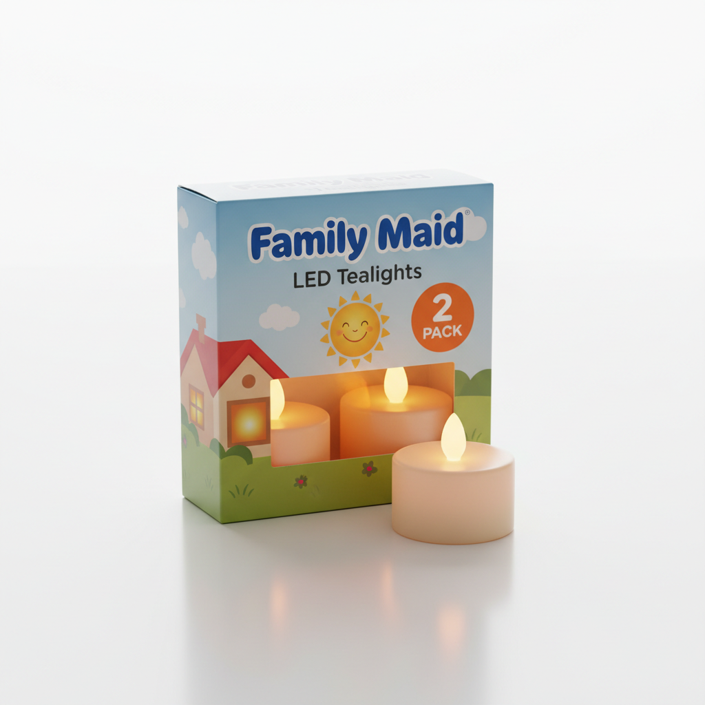 Family Maid Led Tealights 2 Pc
