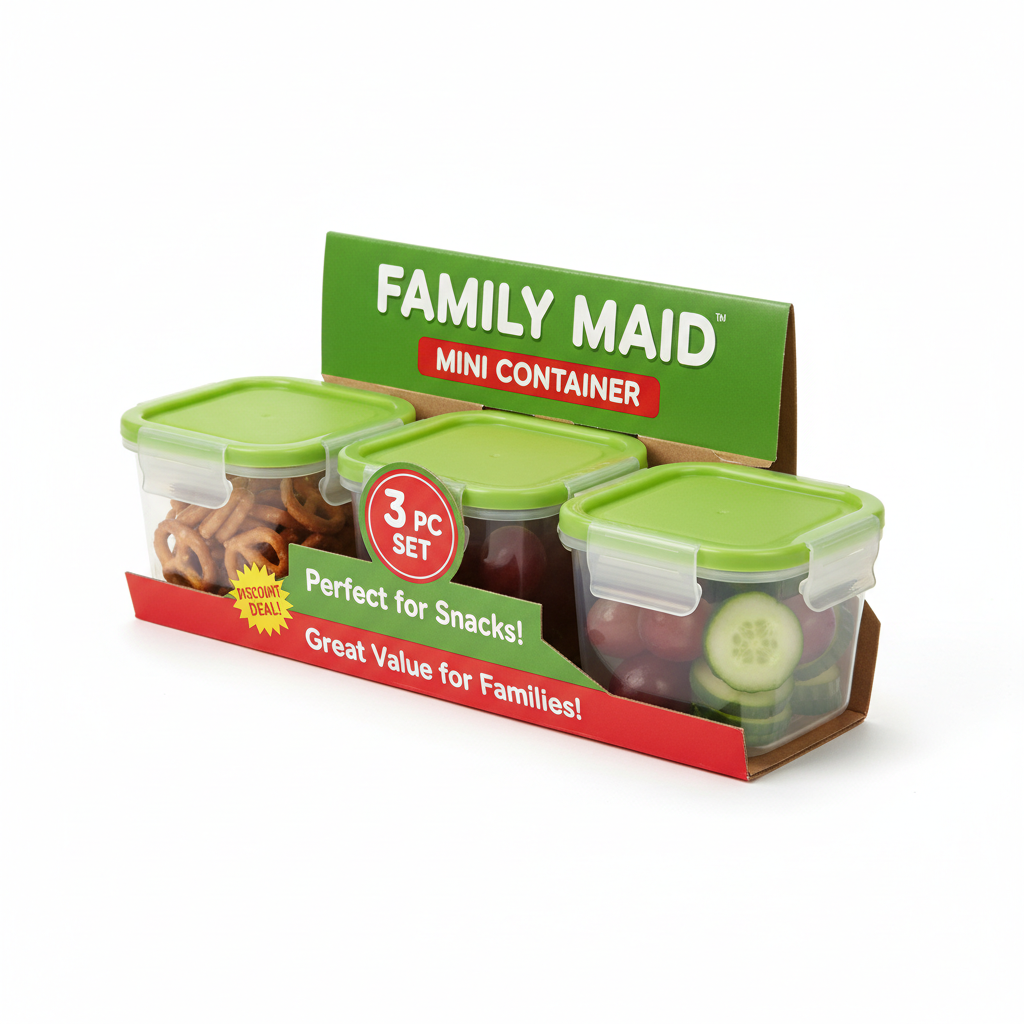 Family Maid Mini Cantainer 3 Pc