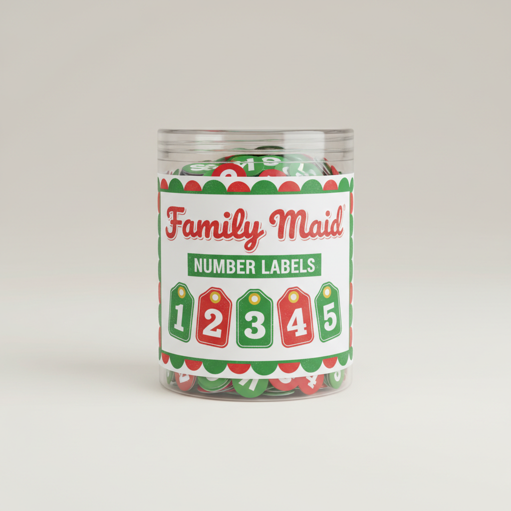 Family Maid Number Labels
