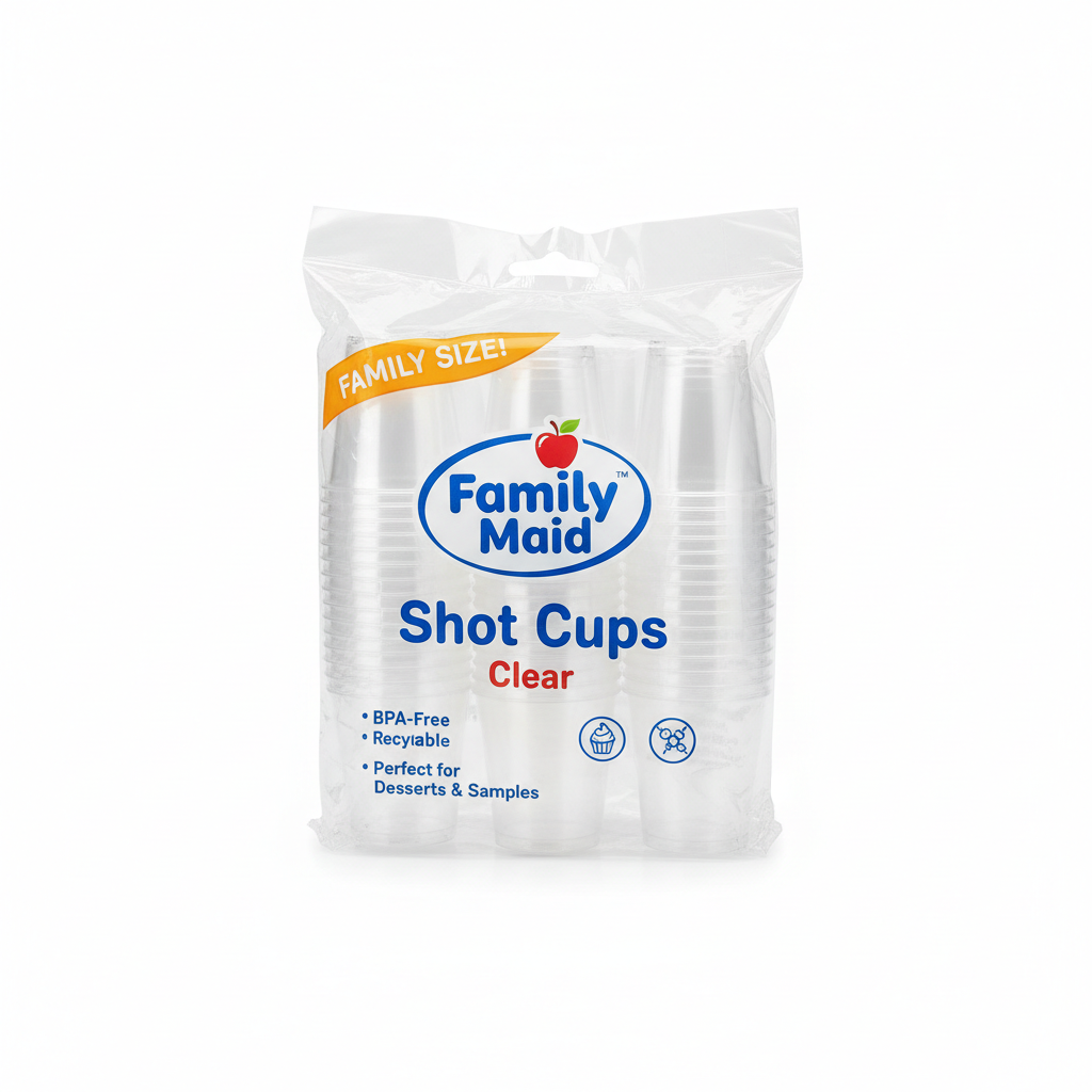 Family Maid Shot Cups Clear