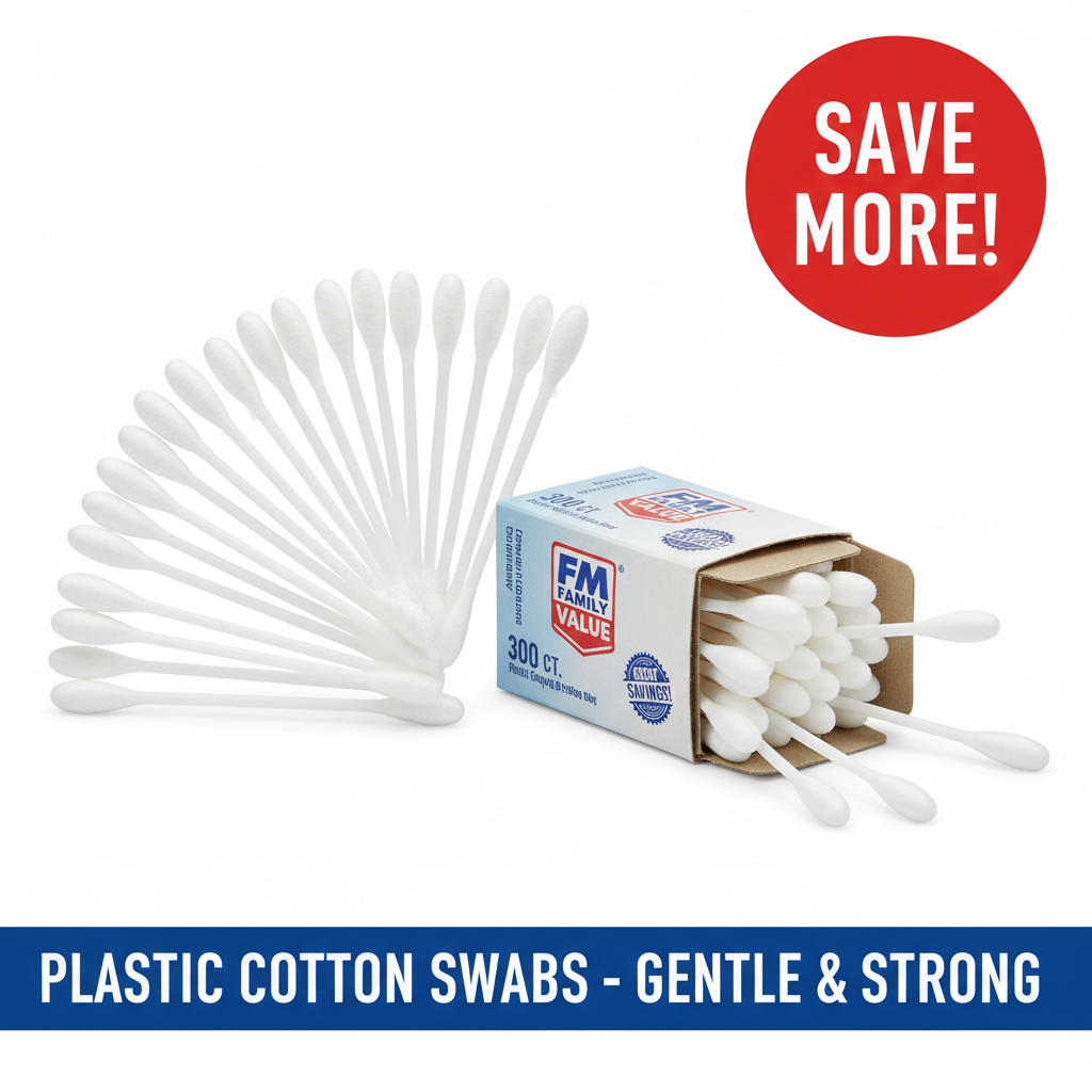 Fm Plastic Cotton Swabs