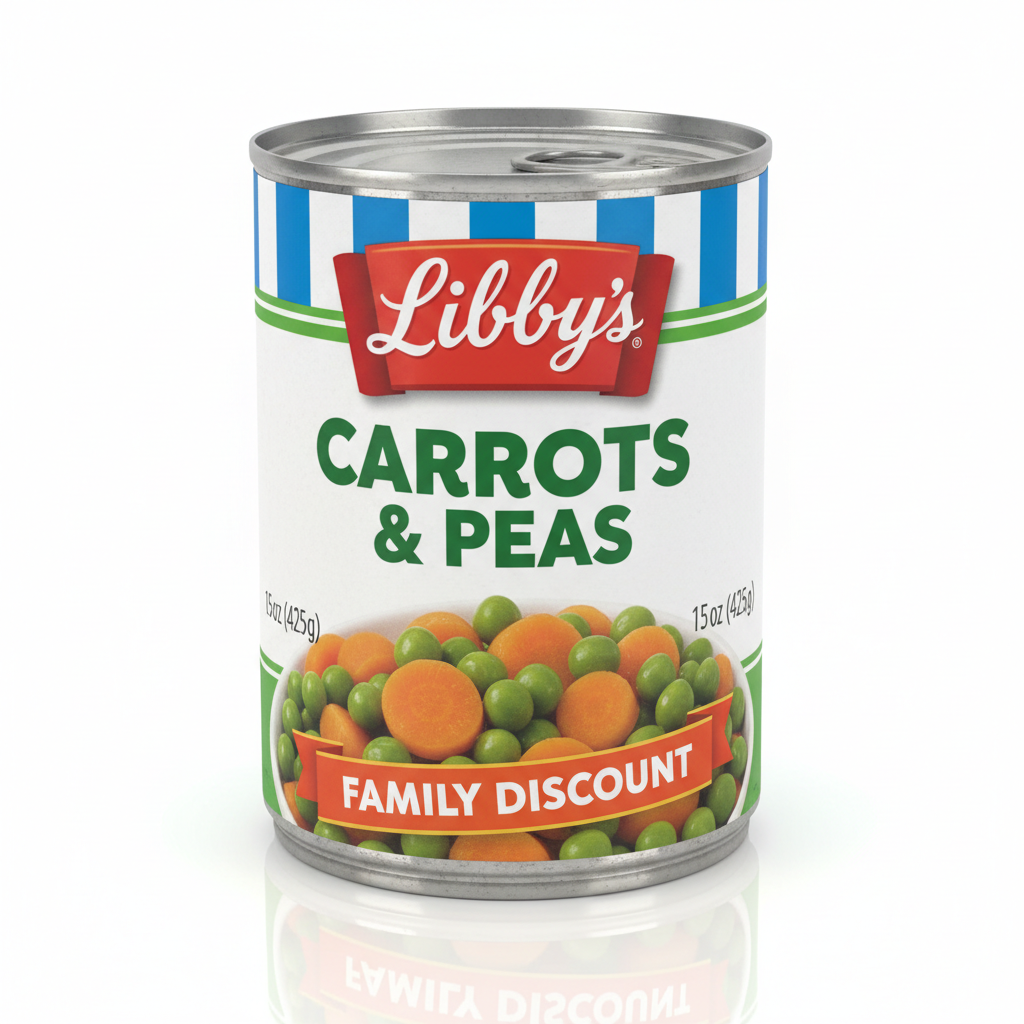 Libby Carrot &pea Can15oz