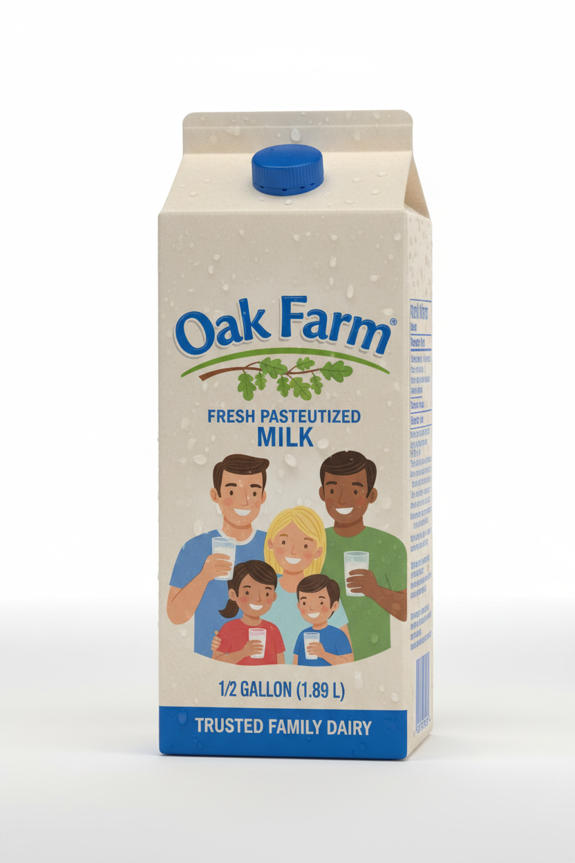 Oak Farm 1/2 Milk