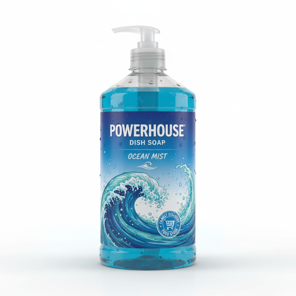 Powerhouse Dish Soapocean Mist