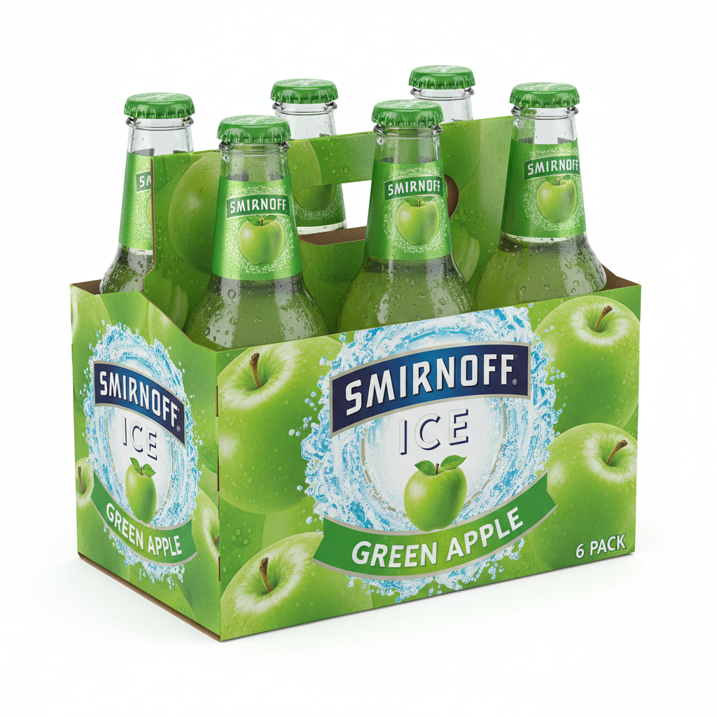Smirinoff Ice Green Apple 6 Pack