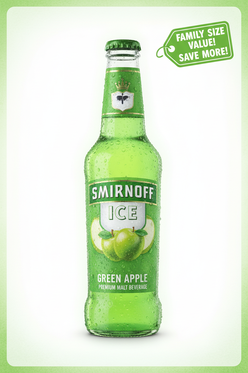 Smirinoff Ice Green Apple Single