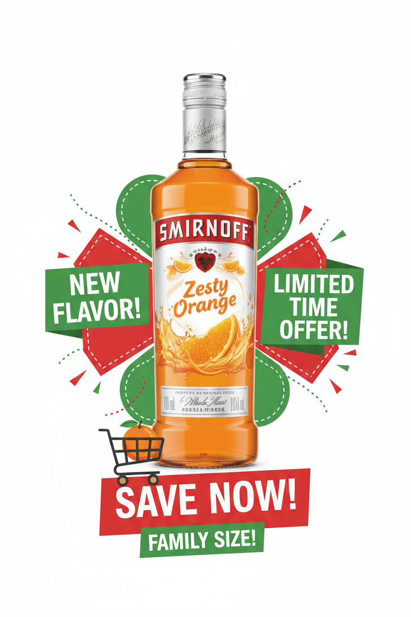 Smirinoff Zesty Orange Single