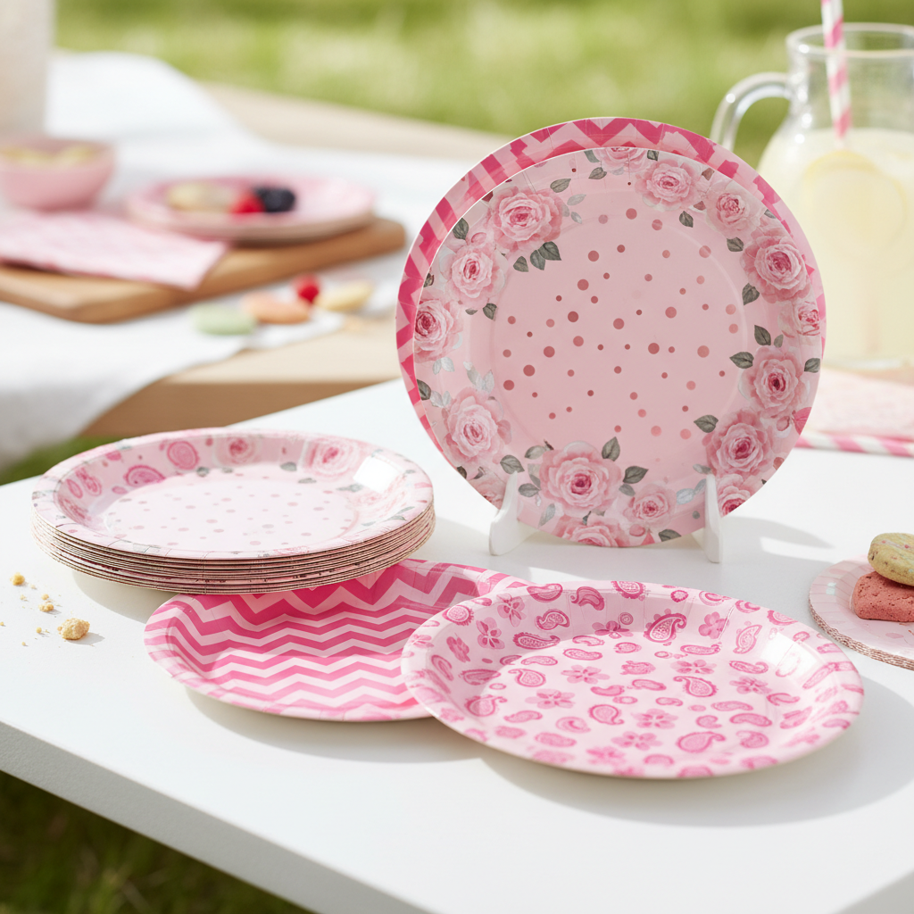 Unique Small Paper Plates Pink