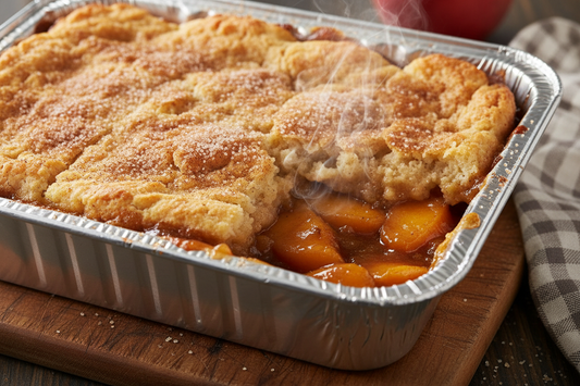 1/2 Pan Peach Cobbler