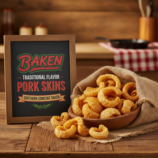 Baken Pork Skins Tra