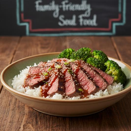 Beef Steak /brococoli Bowl