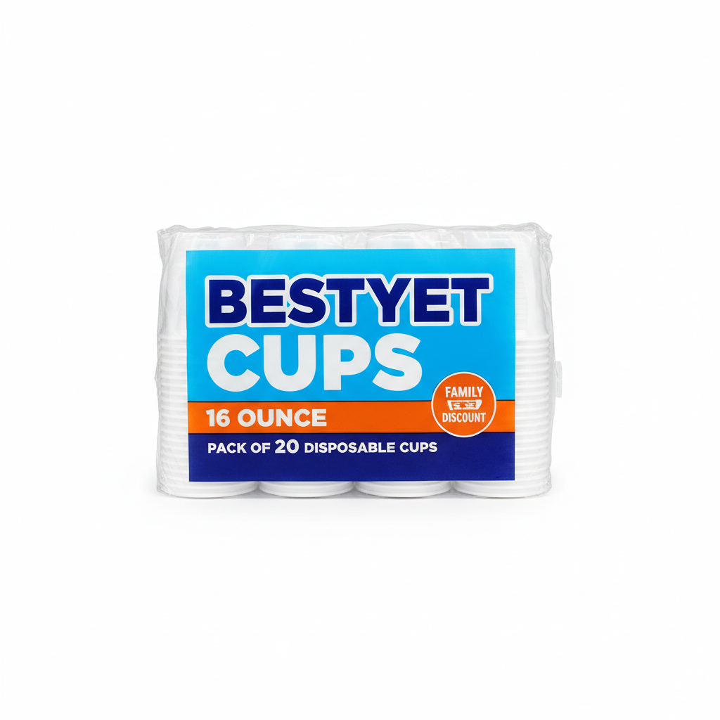Bestyet Cups 16ounce 20 Cups