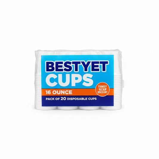 Bestyet Cups 16ounce 20 Cups