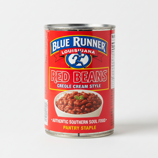 Blue Runner Red Bean Can