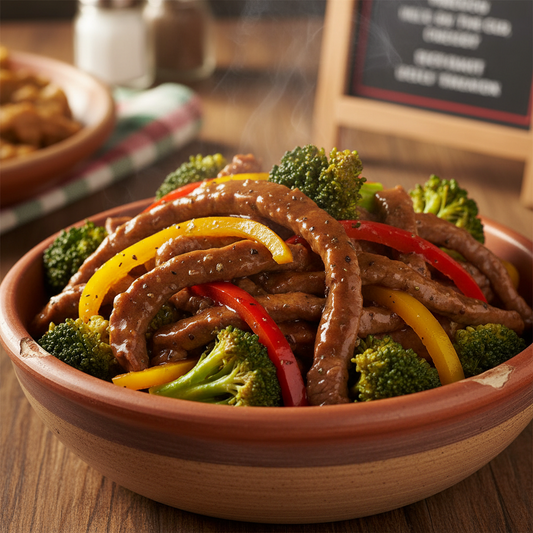 Bowl Beef Brococoli/ Pepper Steak