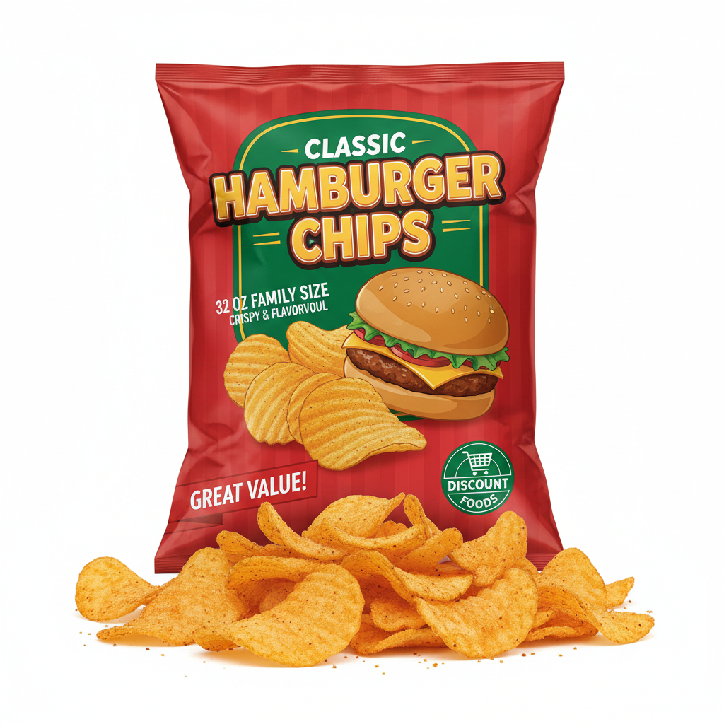 Clasic Hamburger Chips 32 Oz