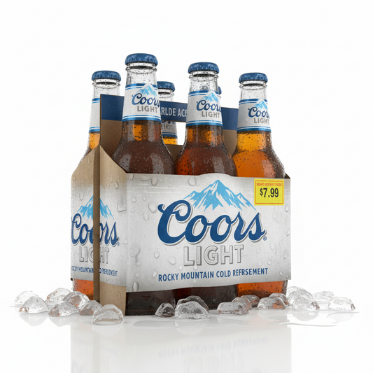 Coors Lite Botlles 6 Pack