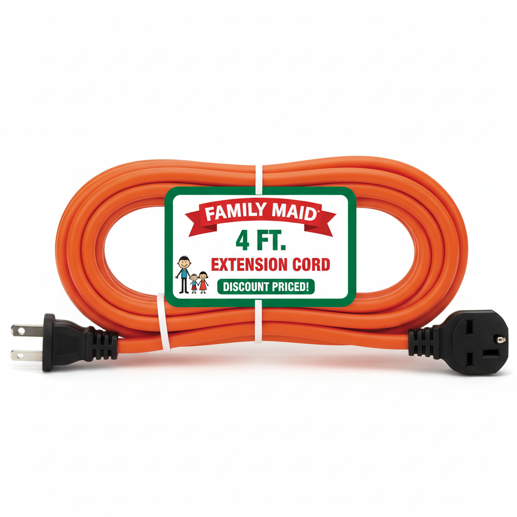 Family Maid 4 Ft Edxtension Cord