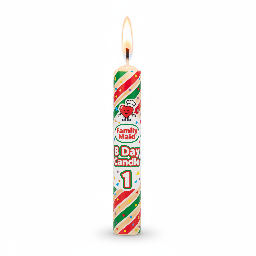 Family Maid B Day Candle 1