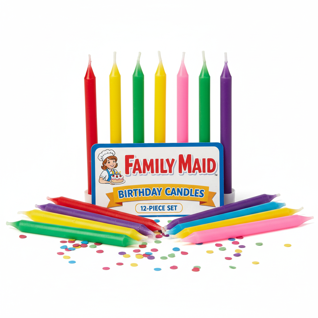 Family Maid B Day Candle 12 Pc