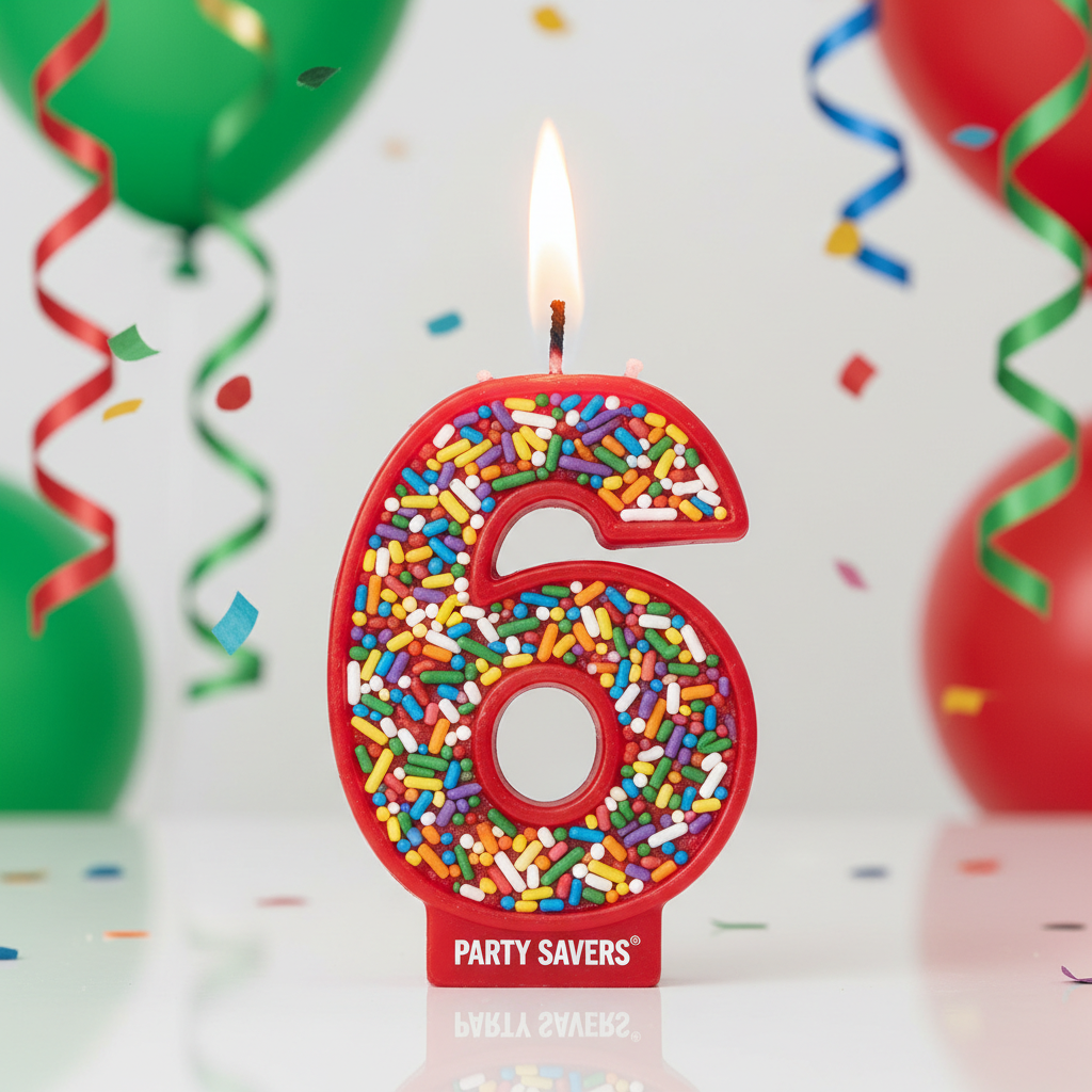 Family Maid B Day Candle 6
