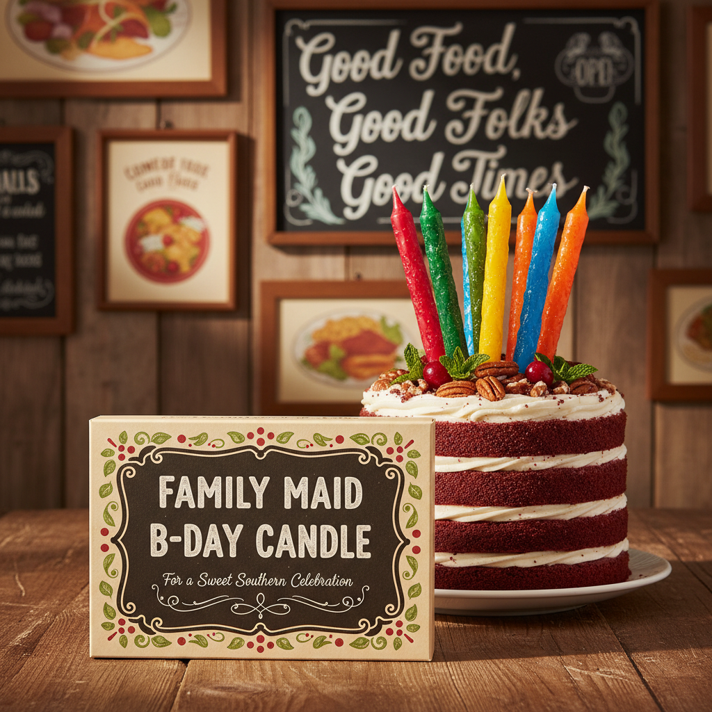 Family Maid B Day Candle E