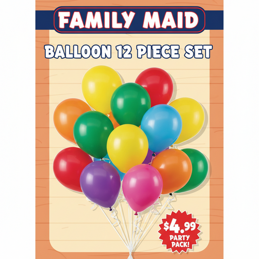 Family Maid Baloon 12 Pc