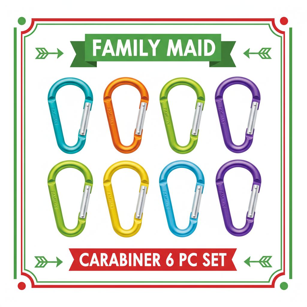 Family Maid Carabiner 6 Pc