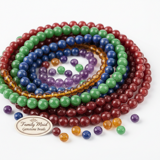 Family Maid Gemstone Beads