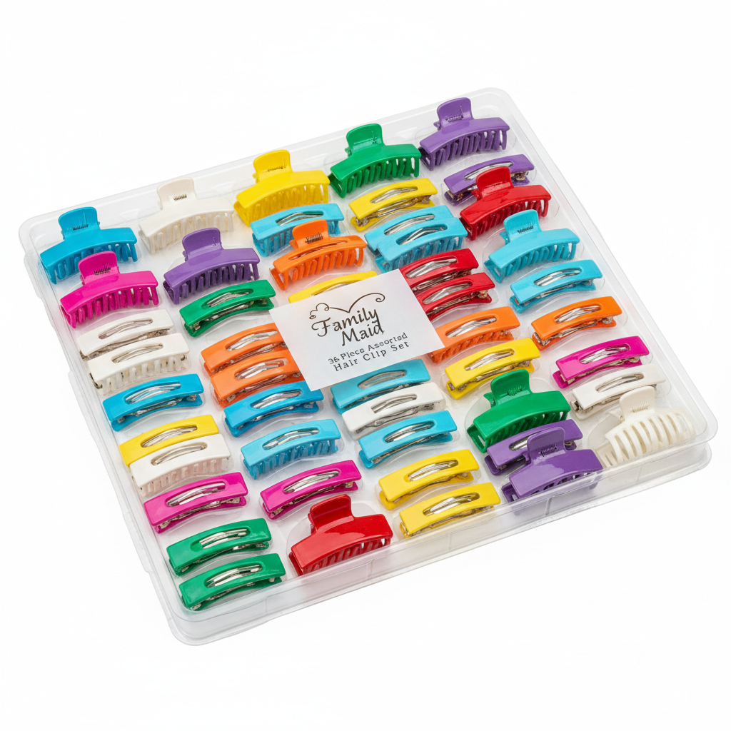 Family Maid Hair Clip 36 Pc