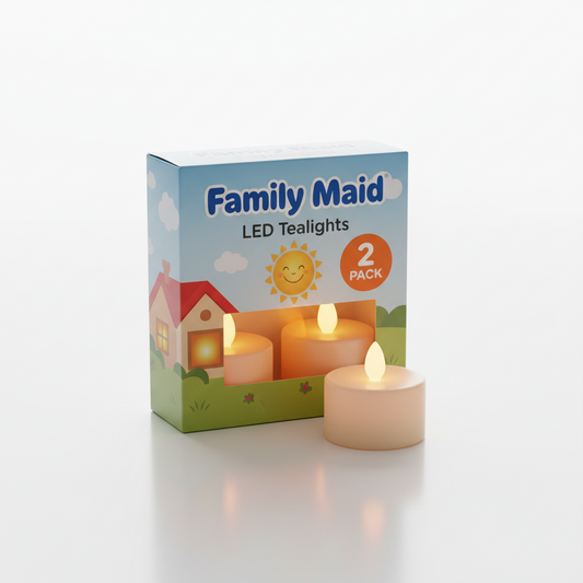 Family Maid Led Tealights 2 Pc