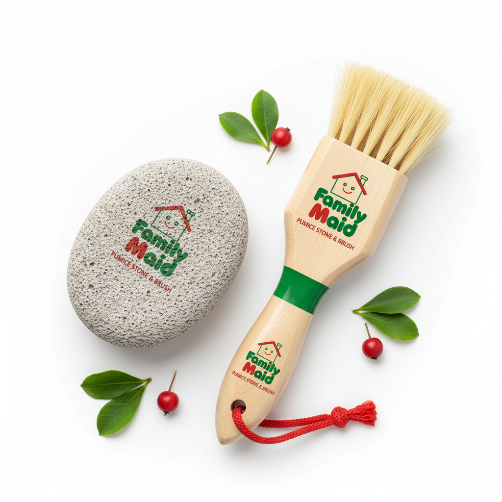 Family Maid Pumice Stone & Brush
