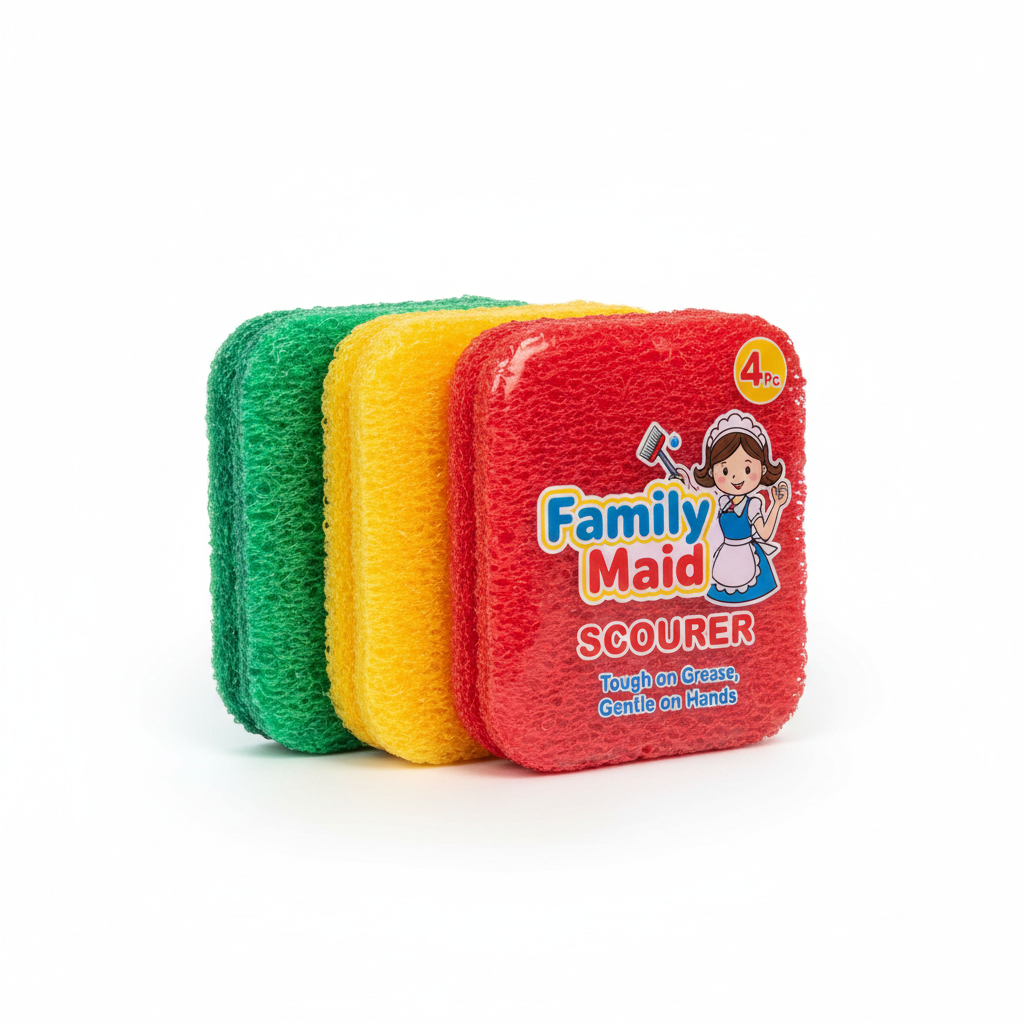 Family Maid Scourer 4 Pc