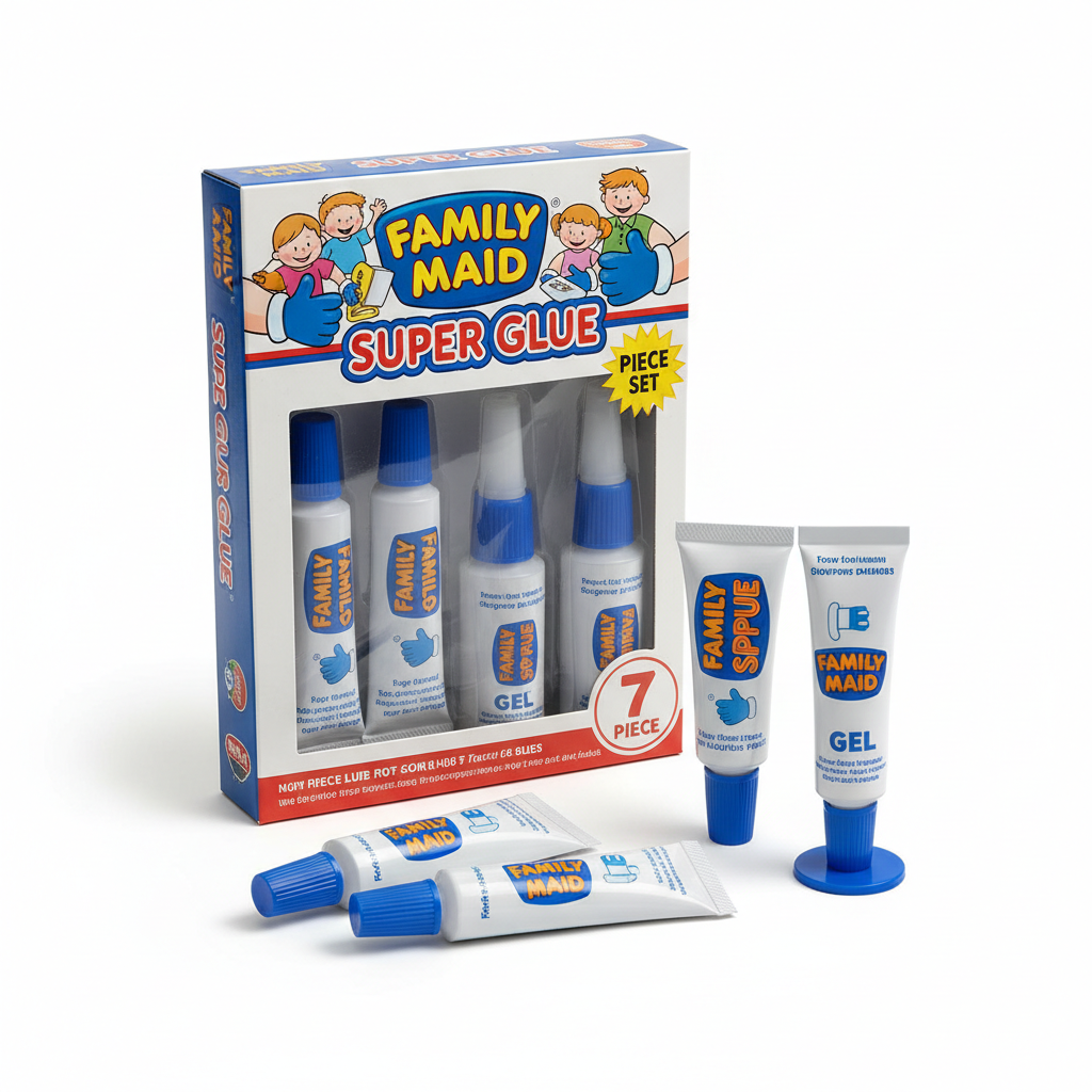 Family Maid Super Glue 7 Pc