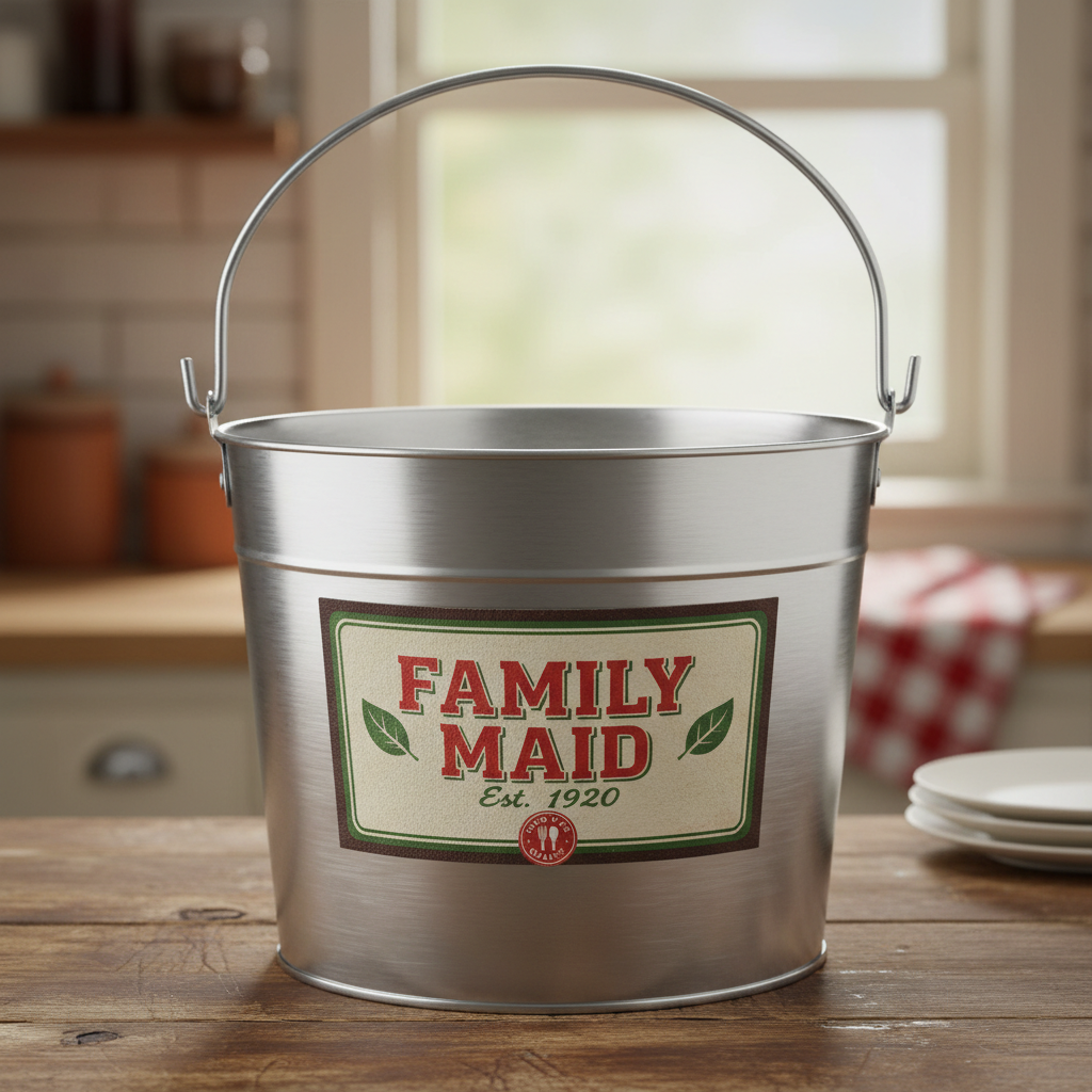 Family Maid Tin Bucket
