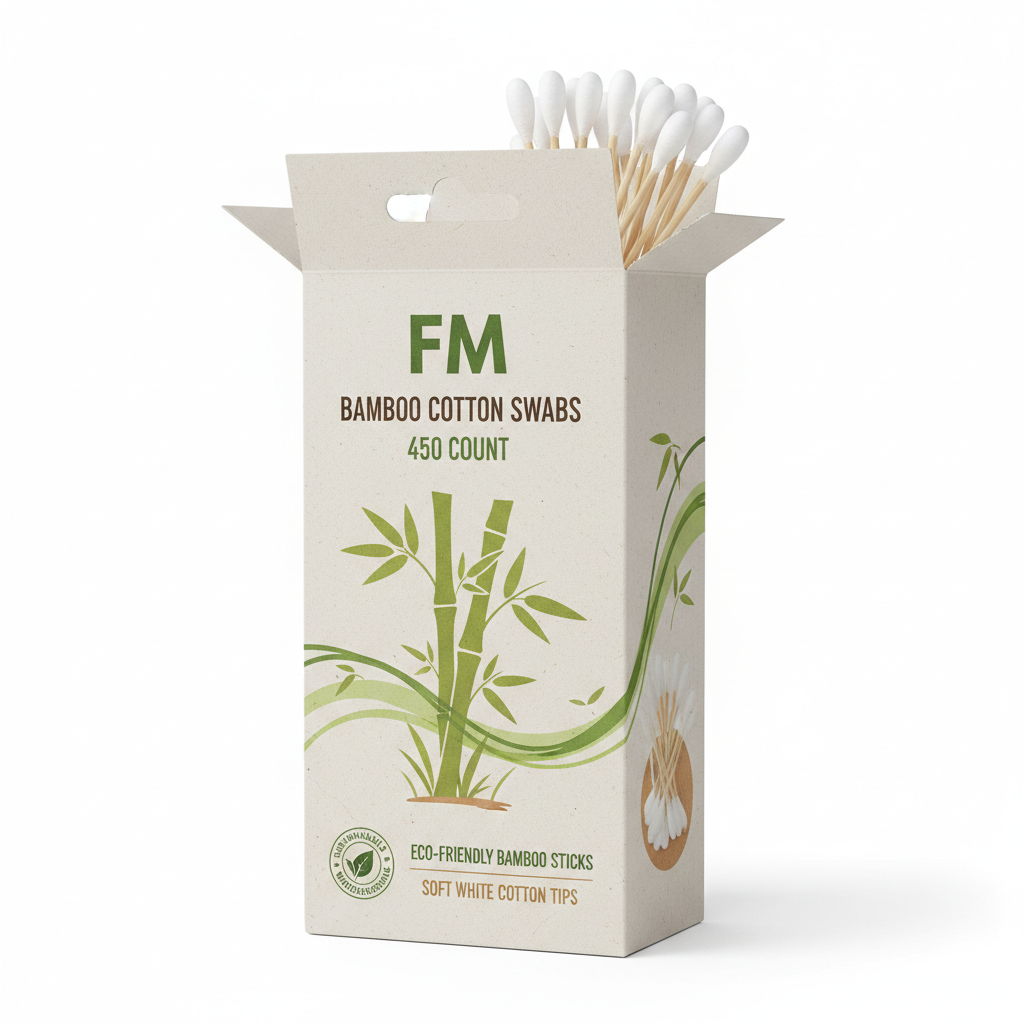 Fm Bamboo Cotton Swabs 450