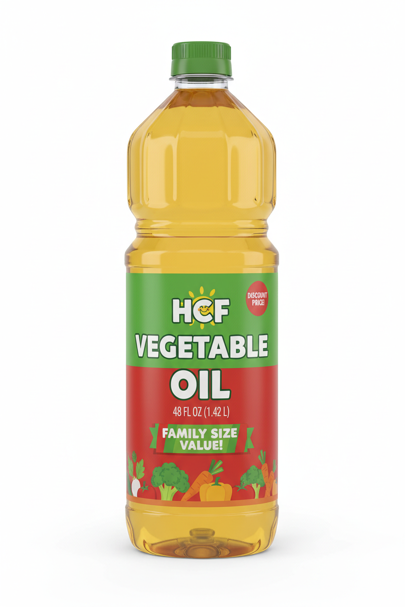 Hcf Vegetable Oil 48 Oz