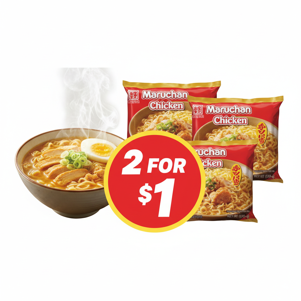Maruchan Chicken Ramen 2 X $1