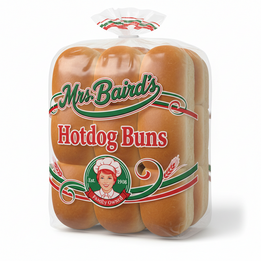 Mrs Bairds Hotdog Buns