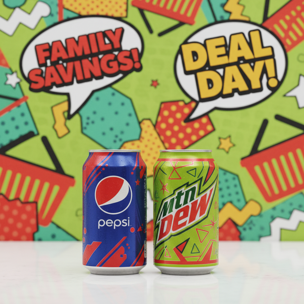Pepsi Can Single Mt Dew Red