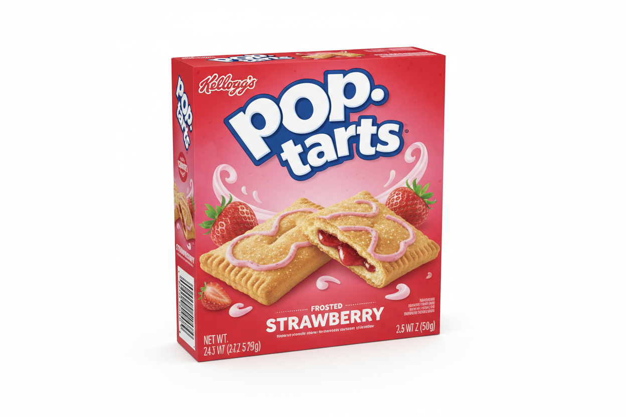 Pop Tarts Straw Box