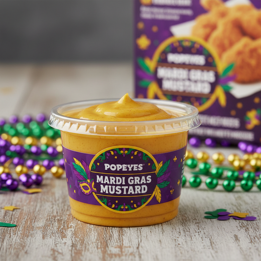 Popeys Mardi Gras Mustar