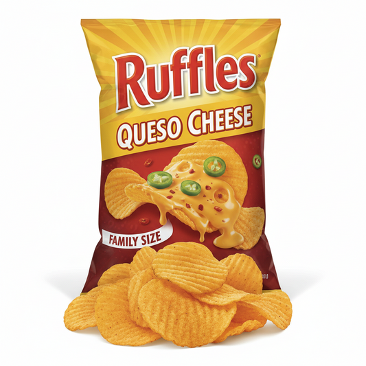 Ruffles Queso Cheese Chips Big Bag