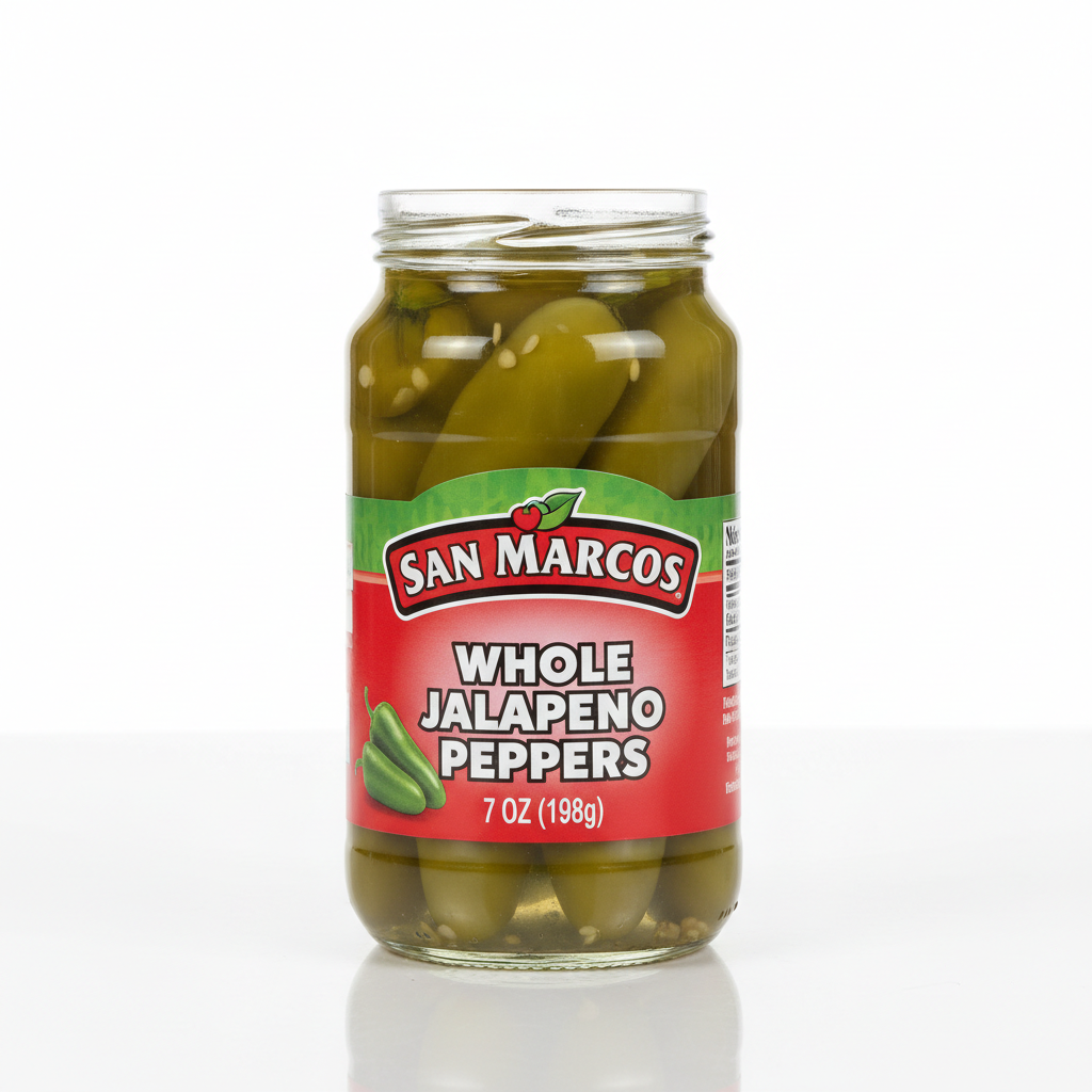 San Marcos Whole Jalapeno Peppers 7oz